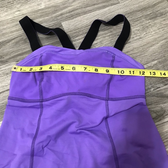 Lululemon Purple Workout Tank Top; size 4 women’s - Picture 2 of 9